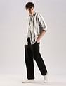 Calvin Klein Jeans Vertical Stripes Slim Fit Plain Woven Shirt