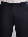 Tommy Hilfiger Regular-Fit Textured Mid Rise Trousers