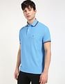 Tommy Hilfiger Solid Regular-Fit Cotton Polo Shirt
