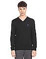 U.S. Polo Assn. V-Neck Solid Sweater