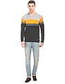 Aeropostale Long Sleeve Colour-Block Sweater