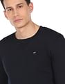Arrow Sports Solid Crew Neck Sweat Shirt