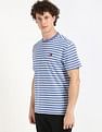 Tommy Hilfiger Logo Striped Regular-Fit Cotton T-Shirt