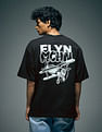 Flying Machine Graphic Printed Oversized Fit T-Shirt