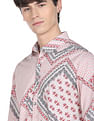 Flying Machine Motif Print Cotton Shirt