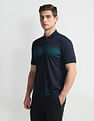 Arrow Newyork Colour Block Zipper Polo Shirt