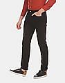 Calvin Klein Men Black Slim Fit Rinsed Cotton Stretch Jeans