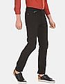 Calvin Klein Men Black Slim Fit Rinsed Cotton Stretch Jeans