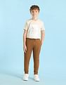 U.S. Polo Assn. Kids Boys Solid Pure Cotton Track Pants