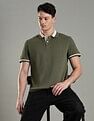 Tommy Hilfiger Printed Regular Fit Cotton Polo T-Shirt