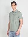 Arrow Geometric Print Cotton Polo Shirt