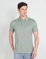 Arrow Geometric Print Cotton Polo Shirt