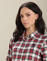 U.S. Polo Assn. Women Tartan Check Oxford Shirt