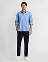 Arrow Sport Vertical Striped Cotton Shirt