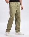 Calvin Klein Jeans Relaxed-Fit Solid Mid Rise Trousers