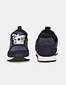 Calvin Klein Men Medieval Blue Jemmy Tonal Panel Lace Up Sneakers