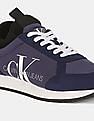 Calvin Klein Men Medieval Blue Jemmy Tonal Panel Lace Up Sneakers