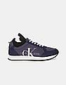 Calvin Klein Men Medieval Blue Jemmy Tonal Panel Lace Up Sneakers