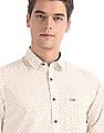 U.S. Polo Assn. Denim Co. White Slim Fit Spread Collar Shirt