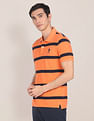 U.S. Polo Assn. Striped Pique Polo Shirt