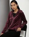 Calvin Klein Brand Tape Solid Hooded Sweatshirt