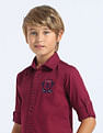 U.S. Polo Assn. Kids Boys Solid Regular Fit Shirt