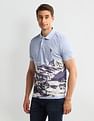 U.S. Polo Assn. Denim Co. Muscle Fit Graphic Cotton Polo Shirt