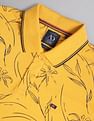 AD by Arvind Floral Print Cotton Polo Shirt