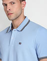 Arrow Sports Patterned Collar Polo Shirt