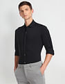 Arrow Newyork Cutaway Collar Solid Knit Shirt