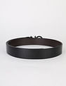 Calvin Klein Printed Black Leather Reversible Belts