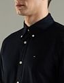 Tommy Hilfiger Solid Regular Fit Cotton Shirt