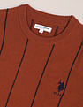 U.S. Polo Assn. Crew Neck Vertical Stripe Sweater