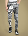 Flying Machine Slim Tapered Fit Camouflage Print Trousers