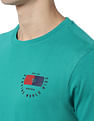 AD by Arvind Crew Neck Solid Cotton T-Shirt