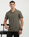 Calvin Klein Solid Pique Cotton Polo Shirt
