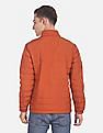 U.S. Polo Assn. Men Orange Zip Up Quilted Jacket