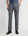 Arrow Mid Rise Checked Trousers