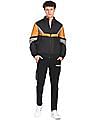 Flying Machine High Neck Colour Block Jacket