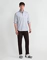 Arrow Sport Manhattan Slim Fit Herringbone Shirt