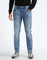 Flying Machine Slash Slim Tapered Fit Jeans