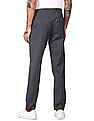 Tommy Hilfiger Men Grey Slim Fit Solid Casual Trousers