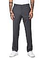 Tommy Hilfiger Men Grey Slim Fit Solid Casual Trousers