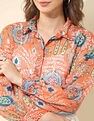 U.S. Polo Assn. Women Relaxed Fit Chiffon Sheer Shirt