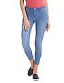 Flying Machine Women Mid Rise Cropped Jeggings