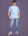 Flying Machine Silicone Logo Print Oversized T-Shirt