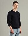 Tommy Hilfiger Solid Regular-Fit Cotton Sweater