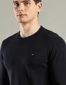 Tommy Hilfiger Solid Regular-Fit Cotton Sweater