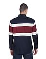 Tommy Hilfiger Men Navy Monogram Blocking Regular Fit Casual Shirt