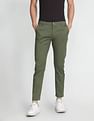 Flying Machine Twill Geometric Print Trousers